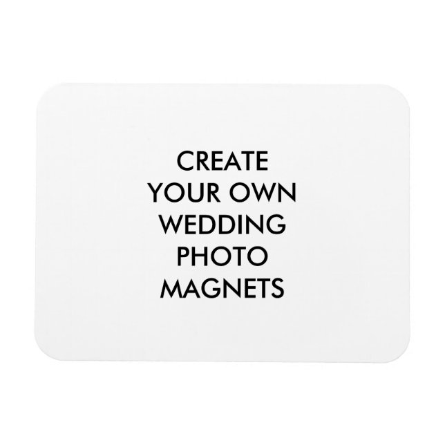 Design Your Own Wedding Photo Magnet (Horizontal)