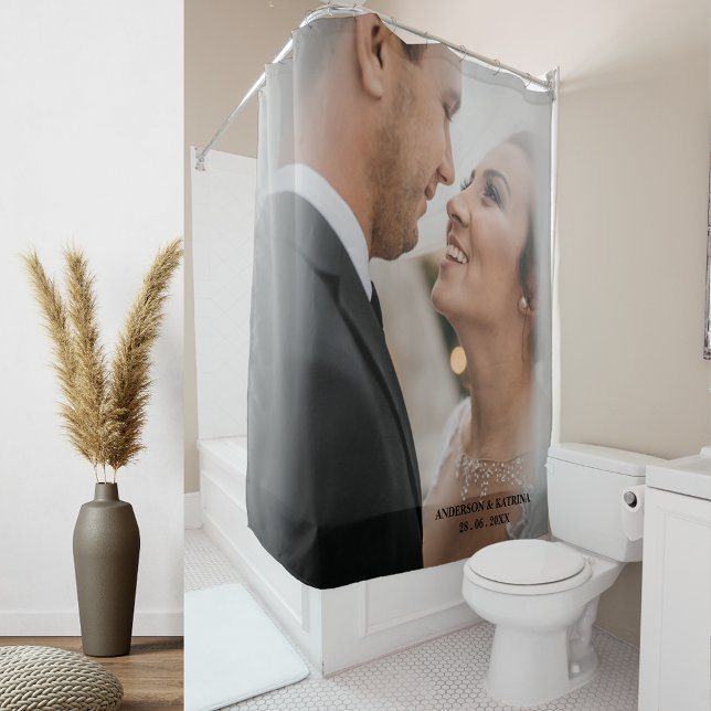 Design Your Own Wedding Photo Shower Curtain (Creator Uploaded)