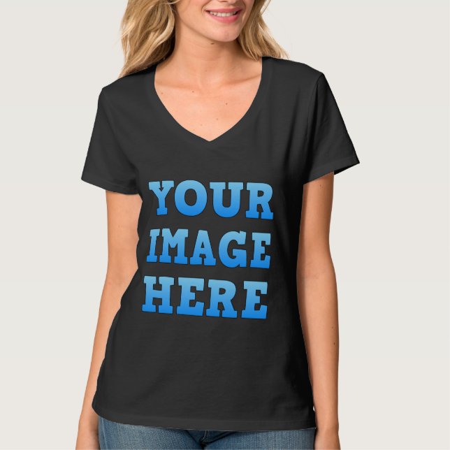 Design Your Own Women's Basic V-Neck T-Shirt (Front)