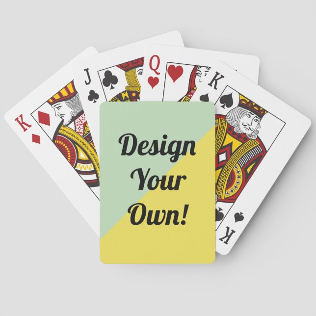 Design Your Personalise Gift Playing Cards (Back)