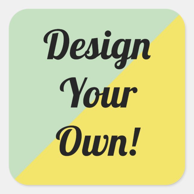 Design Your Personalise Gift Square Sticker (Front)