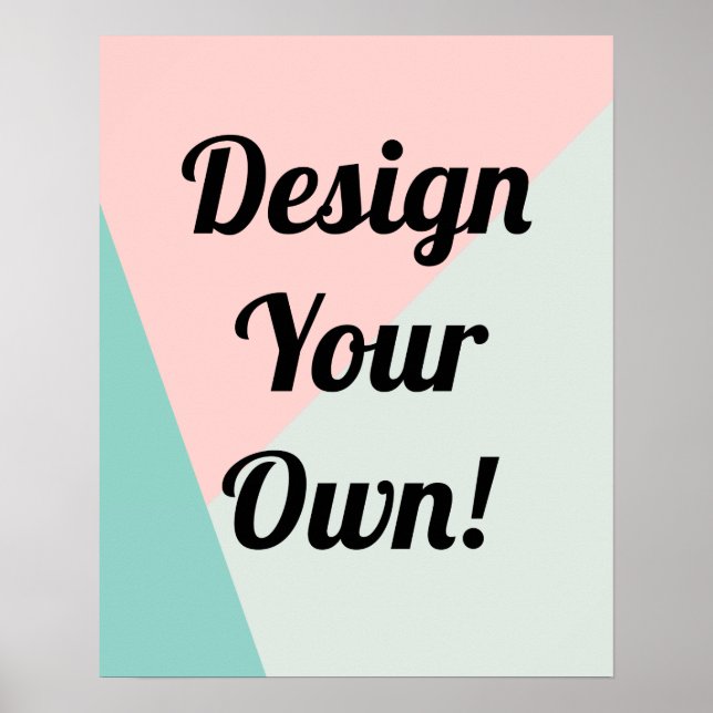 Design Your Personalised Gifts Poster (Front)