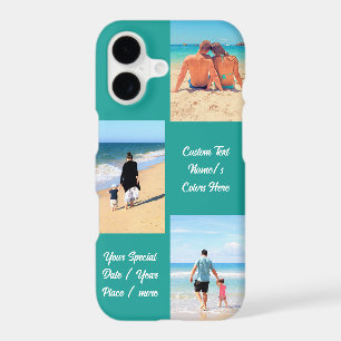 Design Your Photo Collage iPhone Case Custom Text