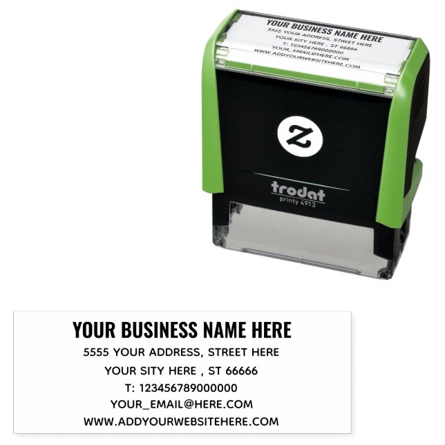 Design Your Professional Address Stamp Template (In Situ)