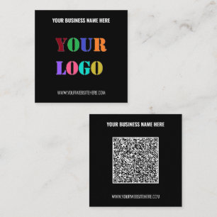 Design Your QR Code and Logo Business Card Example