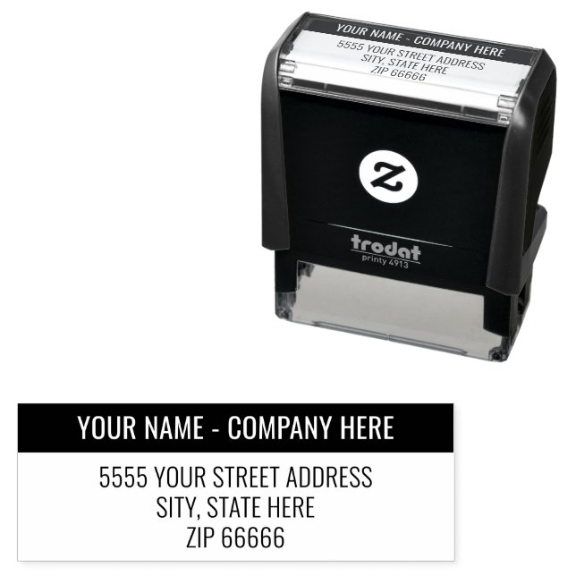 Design Your Return Address Colour Self-inking Stam Stamp (In Situ)