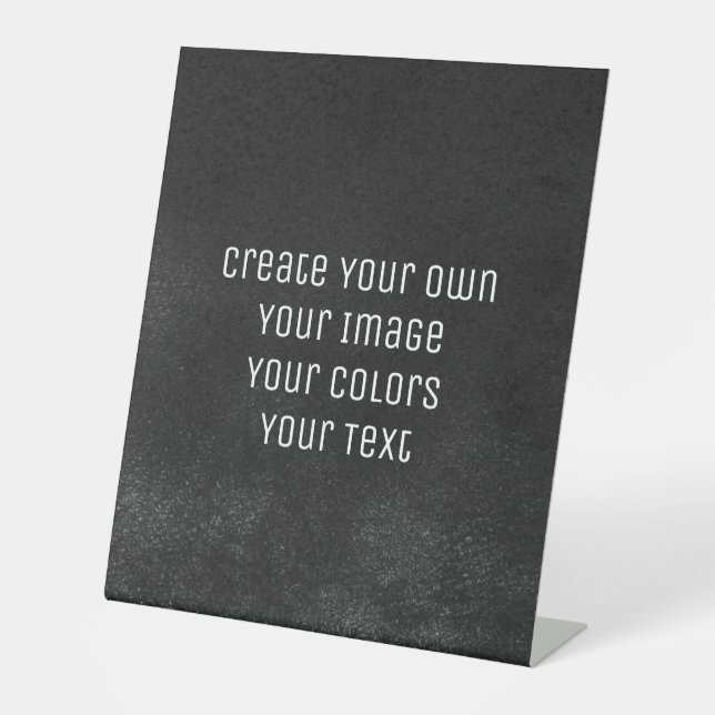 Design Your Way - Create Your Own Pedestal Sign (Front)