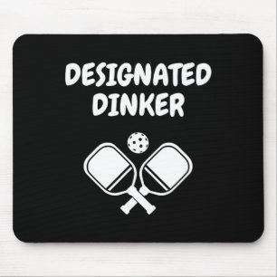 Designated dinker funny pickleball pun pickle ball mouse mat