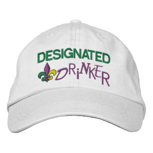 Designated Drinker - Mardi Gras Embroidered Hat