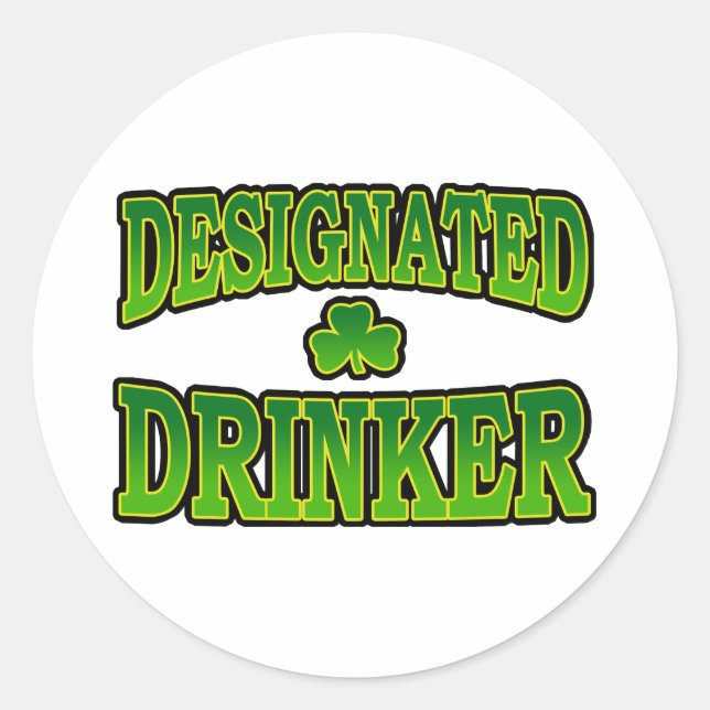 Designated Drinker Sticker (Front)