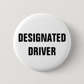 designated driver badge button plain