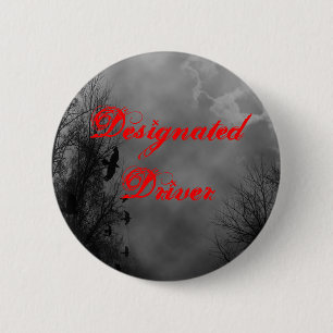 Designated Driver Custom Halloween Button
