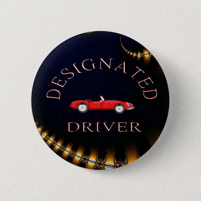Designated Driver - DRAGON 6 Cm Round Badge (Front)