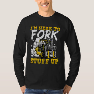 Designated driver fork lift powered forklift certi T-Shirt
