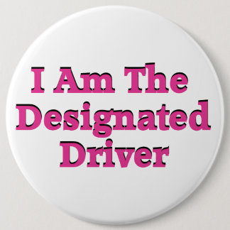 Designated Driver in Pink Button