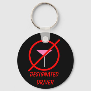 Designated Driver No Alcohol Key Ring