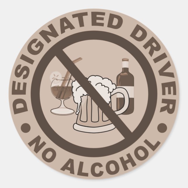 Designated Driver stickers (Front)