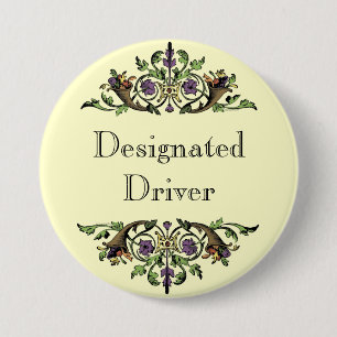 Designated Driver Thanksgiving Cornucopia Button