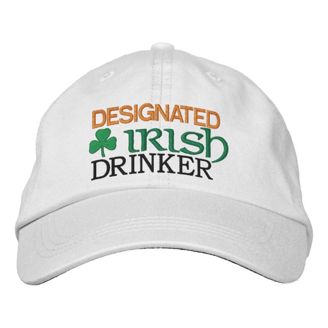 Designated Irish Drinker Embroidered Hat (Front)