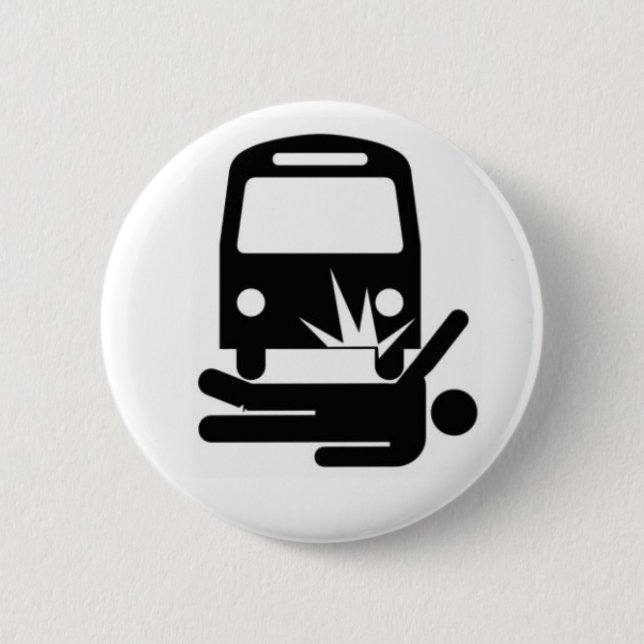 Designated Man Under The Bus 6 Cm Round Badge (Front)