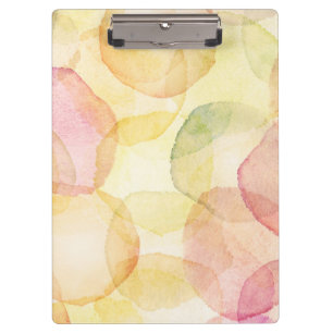 Designed abstract background with watercolor clipboard