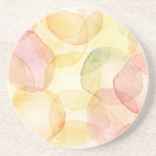 Designed abstract background with watercolor coaster