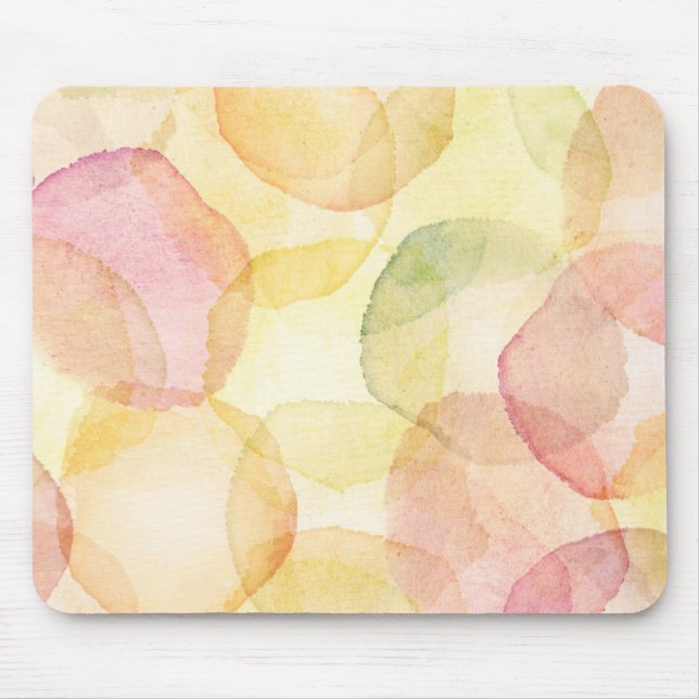 Designed abstract background with watercolor mouse mat (Front)