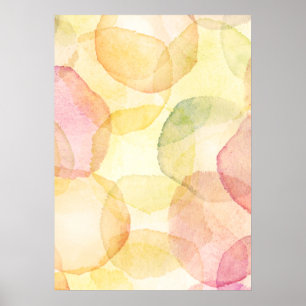 Designed abstract background with watercolor poster
