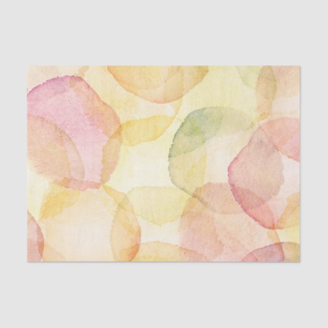 Designed abstract background with watercolor tissue paper (Front)