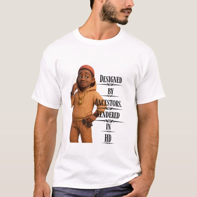 Designed By Ancestors,Pixarstyle 3D T-Shirt (Front)