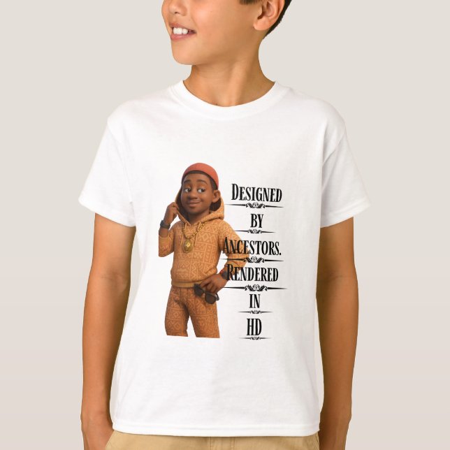 Designed By Ancestors,Pixarstyle 3D T-Shirt (Front)