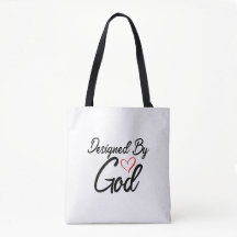 Designed By God Shoulder Tote Bag