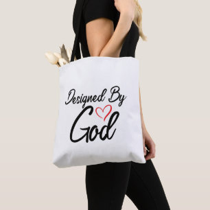 Designed By God Shoulder Tote Bag