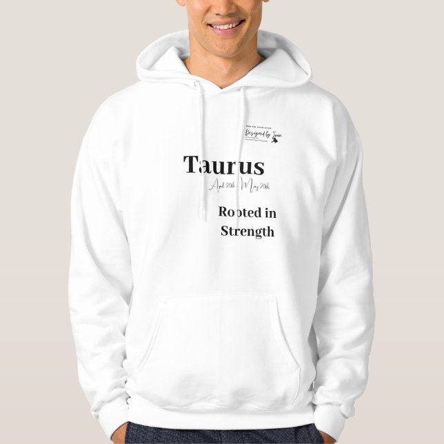 Designed by Joan Taurus Zodiac Hoodie (Front)