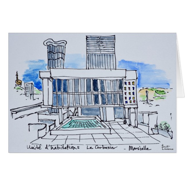 Designed by Le Corbusier | Marseille, France (Front Horizontal)