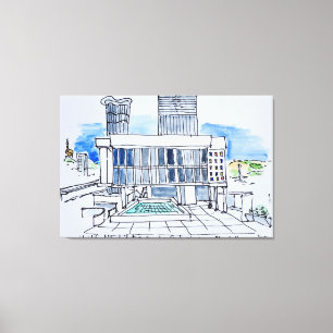 Designed by Le Corbusier Marseille, France Canvas Print
