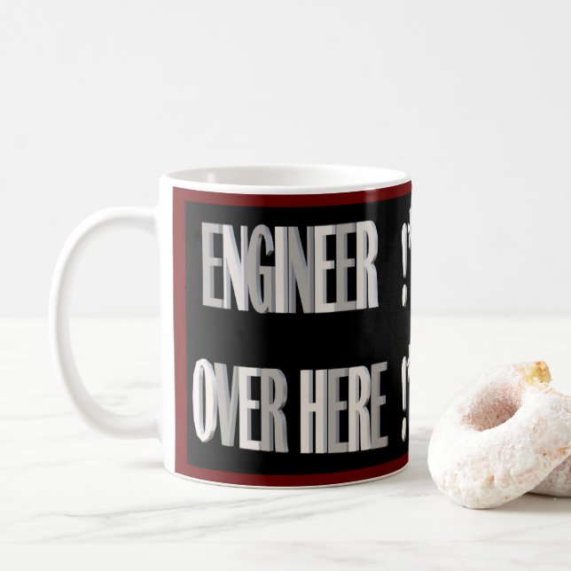 Designed for the engineer in the family coffee mug (With Donut)