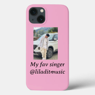 designed in my fav singer lil adit music iPhone 13 case