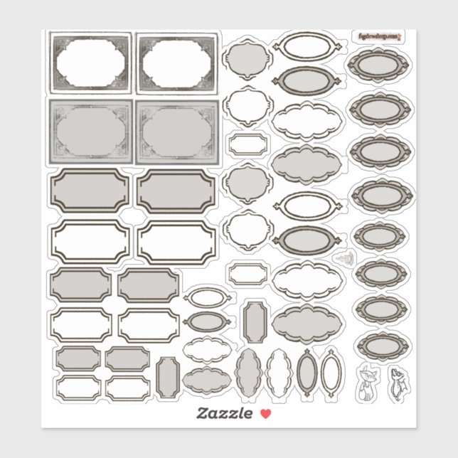 Designed labels Sticker Sheet (Sheet)