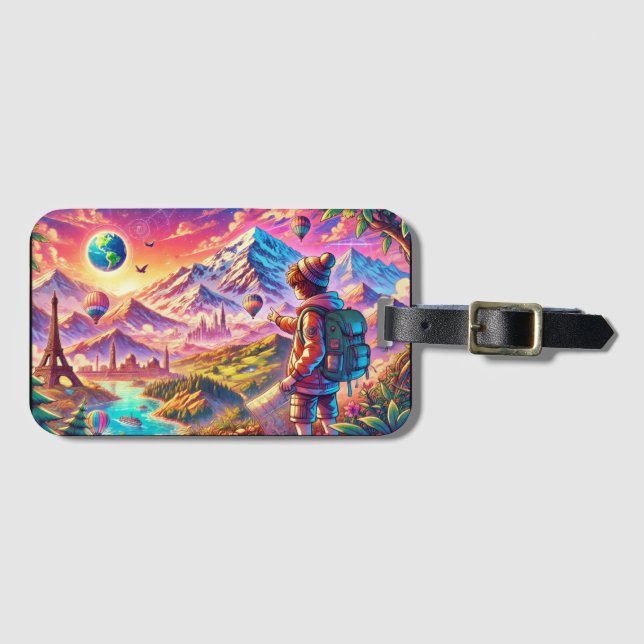 designed luggage tag (Front Horizontal)