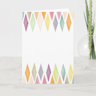 Designed watercolor background holiday card