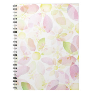 Designed watercolor flower background, texture notebook