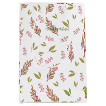 Designed Wildflower Floral Gift Bag for Birthdays