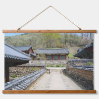 Designed with a photograph of South Korea, horizon