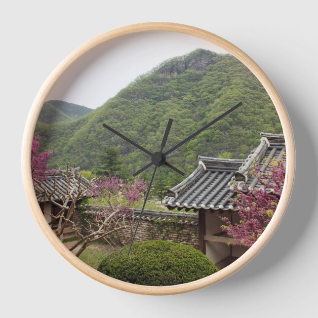 Designed with a photograph of South Korea, Natural Clock (Front)