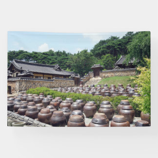 Designed with a photograph of South Korea, Printed Banner
