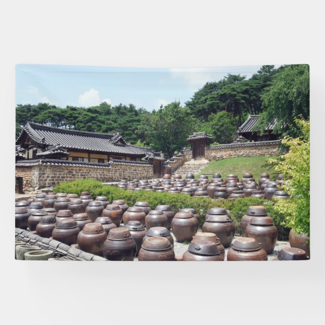 Designed with a photograph of South Korea, Printed Banner (Horizontal)