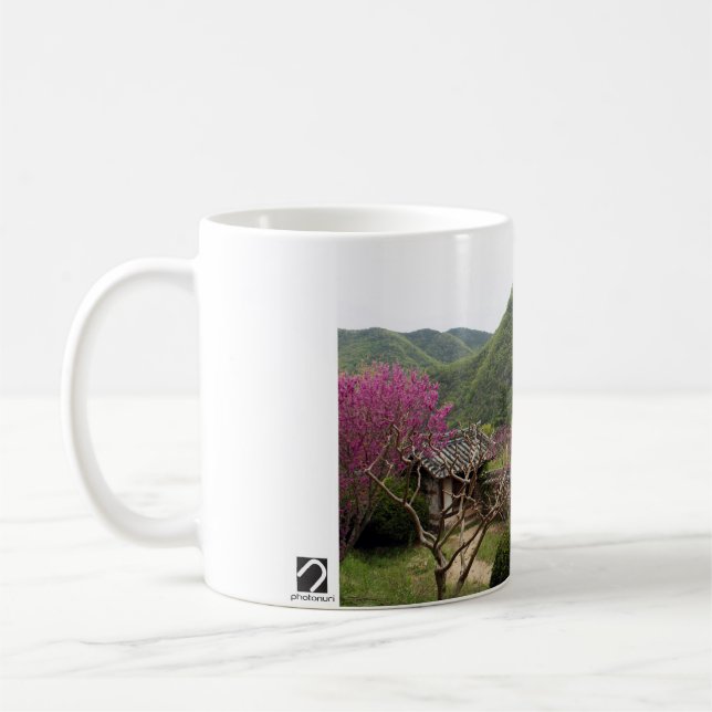 Designed with a photograph of South Korea, Printed Coffee Mug (Left)