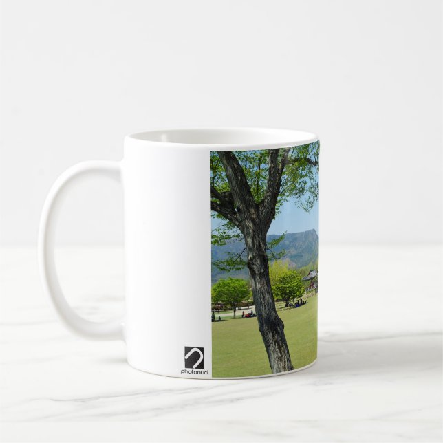 Designed with a photograph of South Korea, Printed Coffee Mug (Left)