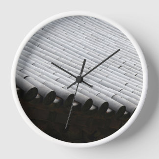 Designed with a photograph of South Korea, White W Clock